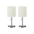 thumbnail image 4 of Monarch Specialties Lighting, Set Of 2, 17"h, Table Lamp, Usb Port Included, Nickel Metal, Ivory / Cream Shade, Contemporary, 4 of 5