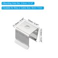 thumbnail image 2 of Unique Bargains LED Strip Light Clips Mounting Bracket Fixing Clips with Screws for 8mm-11mm Light Cable Ribbon 100 Pack, 2 of 6
