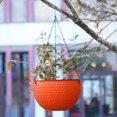 thumbnail image 6 of Fairnull Hanging Flower Basket Imitation Honeycomb Self Water Absorption Waterproof Outdoor Resin Plant Hanger for Garden, 6 of 9