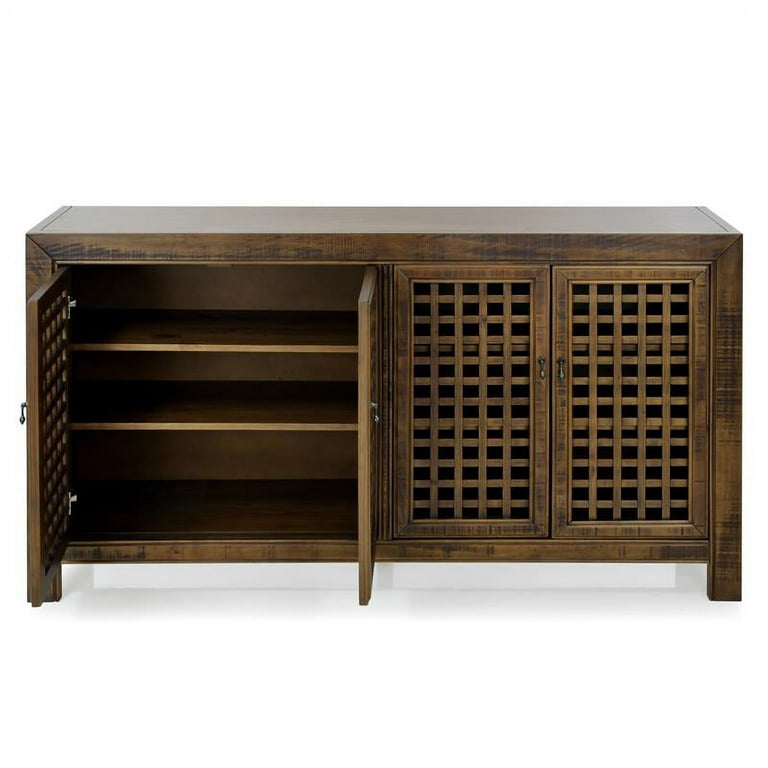 70 Inch Wood Accent Cabinet