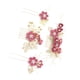 thumbnail image 1 of Minnieouse Conjunto de 4 piezas de peinetas de flores para boda, tocado elegante para mujer, hermoso tocado de novia, accesorio de joyería de moda Accesorio para el cabello Rosa roja Minnieouse AP012181-05, 1 of 6