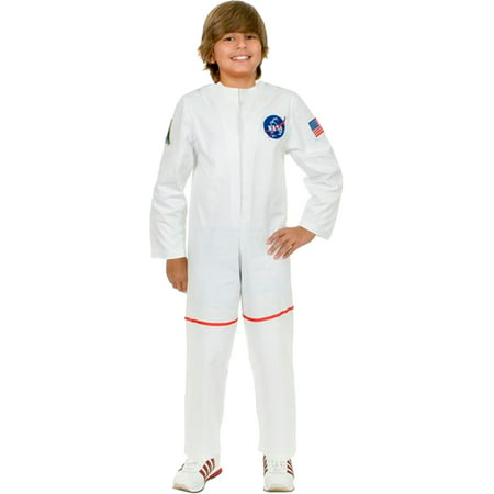 Child's White Astronaut Girls NASA Boys Costume