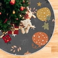thumbnail image 5 of FMSHPON Cute Pumpklin Xmas Christmas Tree Skirt Stand Mat for Holiday Party Decoration Indoor Outdoor 48 inches, 5 of 6