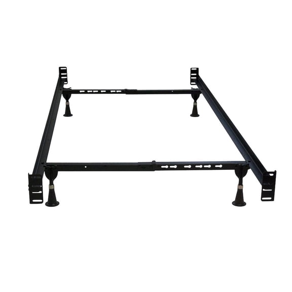 Hollywood Bed Frame Headboard & Footboard Bed Frame Twin/Full with 4-Glides