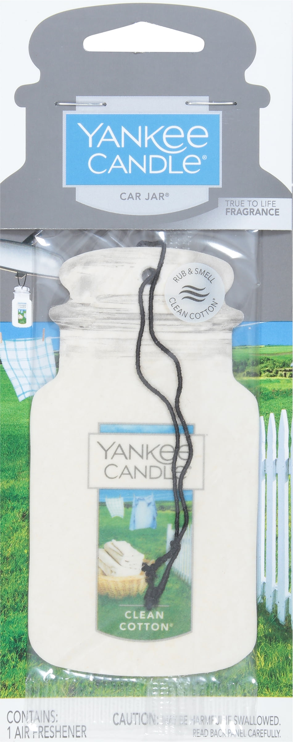 Yankee Candle Car Jar Clean Cotton - Profumo per auto