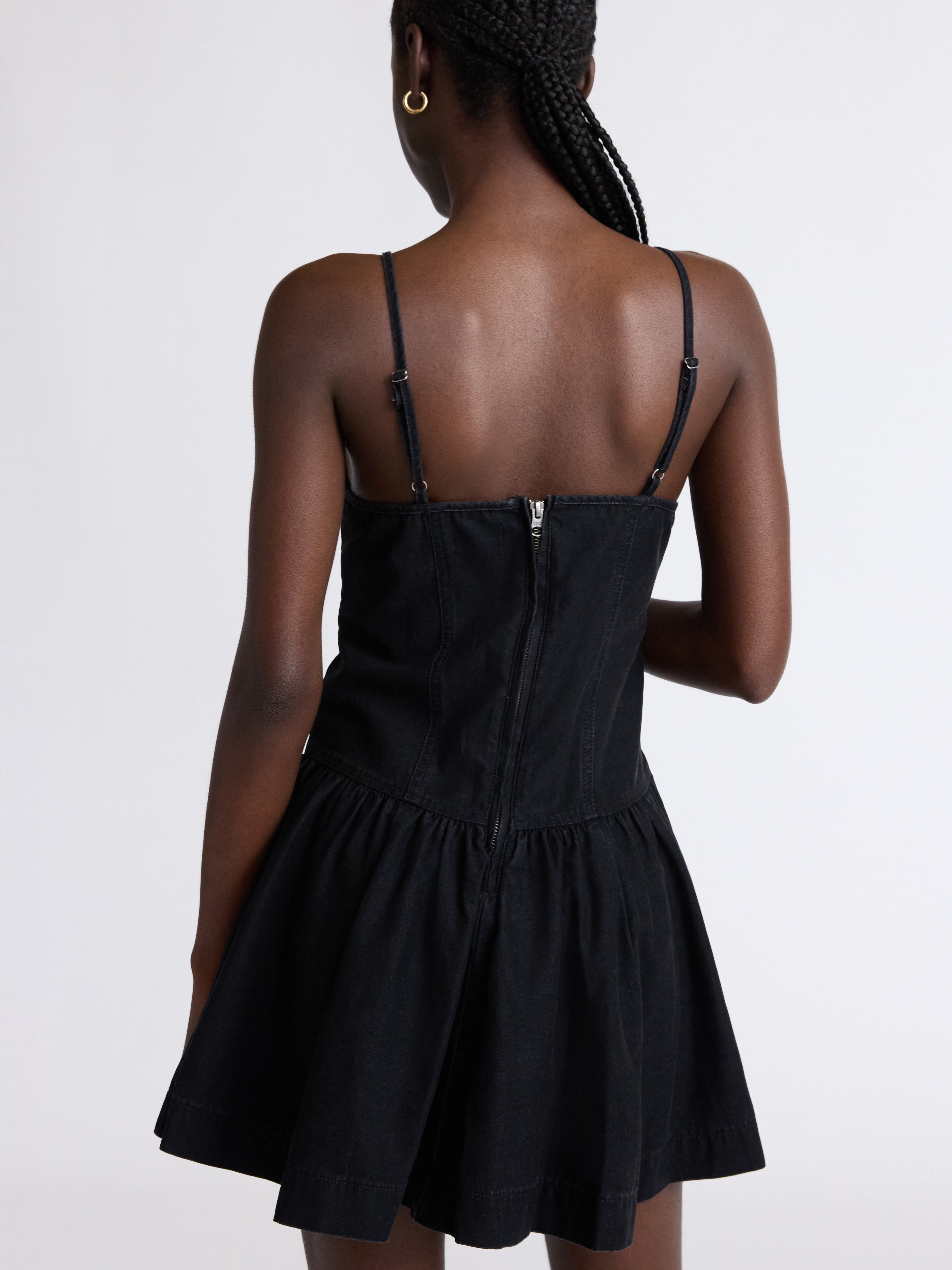 Scoop Women's Denim Corset Mini Dress, Sizes 0-18