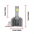 thumbnail image 2 of Car Headlight Bulbs, D1S/D1R, LED Headlight Bulbs for Car, D1S/D1R High/low Beam, Ultra Bright Cool White 6500K, Plug And Play, 2pcs, 2 of 8