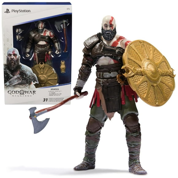 Figura de acción Spin Master Kratos 15 cm con 5 Accesorios The Shapes Collection PS5