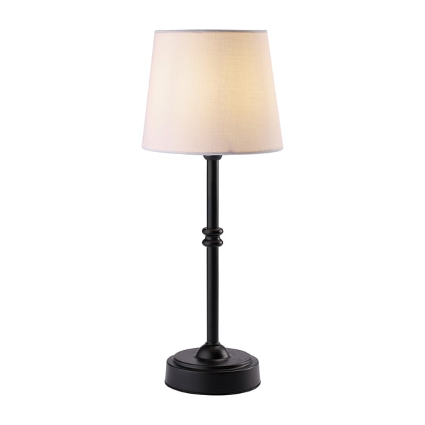 OBright Seraph - Lámpara de mesa LED inalámbrica con atenuador Batería recargable incorporada Brillo de 3 niveles Lámpara de mesa para patio Lámpara de noche Luz ambiental para restaurante Negro