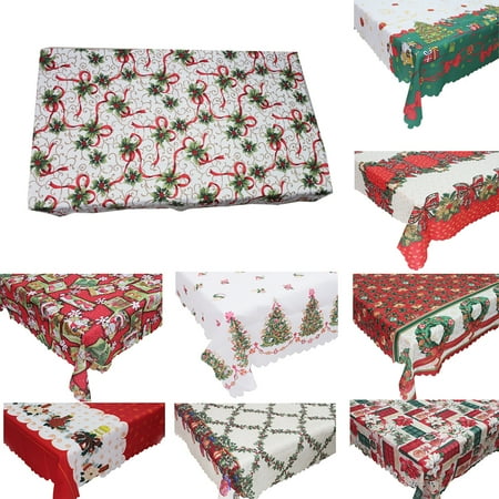 

Yesbay 150x180cm Christmas Themed Printing Table Cloth Rectangle Desk Cover Party Decor A#