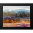thumbnail image 2 of Loreth, Lanie 14x12 Black Modern Framed Museum Art Print Titled - Mountain Lake Abstract, 2 of 5