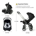 thumbnail image 3 of Cochildor Citi 2.0 Pro Baby Stroller, Rear-Facing with 3 Modes, Adjustable Handle, Extendable Seat Panel Standard Stroller, Black, 3 of 7