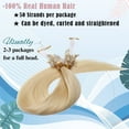 thumbnail image 2 of MY-LADY 50S 1G Remy Micro Beads Hair Extensions Human Hair Thick Invisible Nano Beads Micro Link Hairpiece 20inch #60 Platinum Blonde, 2 of 8