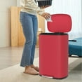 thumbnail image 2 of Kitchen Trash Can, 50L/13 Gallon Stainless Steel Trash Can with Lid, Rectangular Trash Can with Foot Pedal and Removable Inner Bucket, Kitchen Trash Can with Lid, Suitable for Kitchen Bedroom Bathroom, 2 of 7