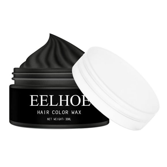 Tinte para El Cabello Cera Lavable DIY Temporal Todo El Día Crema Fuerte 30ml Barro para El Cabello No para Cosplay Masquerade Clu - Negro Fernando tinte para el cabello wa