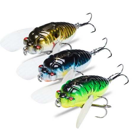 Kingdom Cicada Fishing Lure Topwater Simulation Floating Minnow Fishing Wobblers Crankbait Pesca Insect Fishing Tackle