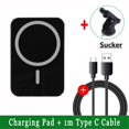 thumbnail image 1 of Cargador inalámbrico magnético para coche, soporte de teléfono de carga rápida para Macsafe iPhone 12, 13, 14 Pro Max, mini Adsorb, 100W"with Sucker" Fivean Soporte para teléfono de coche, 1 of 2