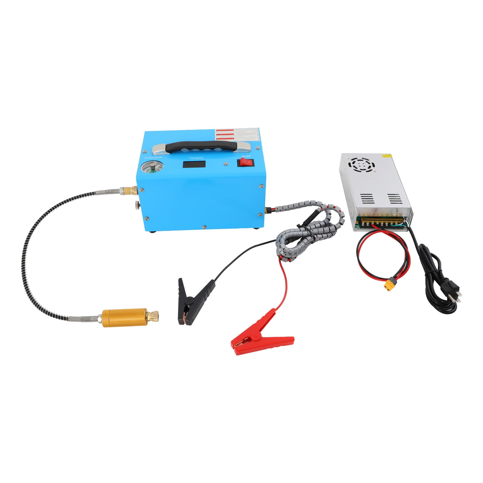 4500PSI PCP Air Compressor, Auto Stop, 12V/110V 250W for Paintball/Diving/Tanks