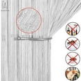 thumbnail image 2 of Gustave 3.3FT * 6.6FT Door String Curtain Wall Panel Fringe Window Room Divider Glitter Tassel Screen Ribbon Curtains for Wedding Home Party Decor "White", 2 of 11