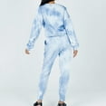 thumbnail image 7 of qolati Women 2 Piece Outfits Fashion Long Sleeve Crewneck Tops Sweatpants Lounge Suits Casual Loose Tie-Dye Print Y2k Sweatsuit Sets, 7 of 7