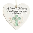 thumbnail image 2 of Dalxymotic Christmas Heart Ornament, Sea Glass Heart Ornament, Friendship Heart Hanging Decor, Gift Keepsake, Christmas Tree Window Hanging Ornament for Home, Tree, Window, Mantel, 2 of 6