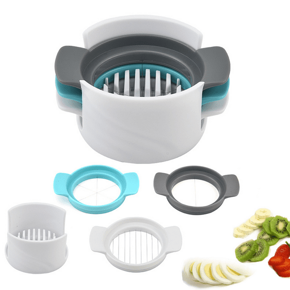 Egg Slicer Cutter 3 in 1 Egg Dicer Chopper for Hard Boiled Eggs Soft Boiled Eggs Salad Chopper