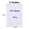 thumbnail image 3 of Toallas Blancas La Josefina 90 x 45 cm para Estética Tinte Spa gym, 3 of 4