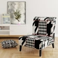 thumbnail image 5 of Designart "Classic Houndstooth Pattern" Upholstered Mid-Century Accent Chair - Arm Chair, 5 of 5