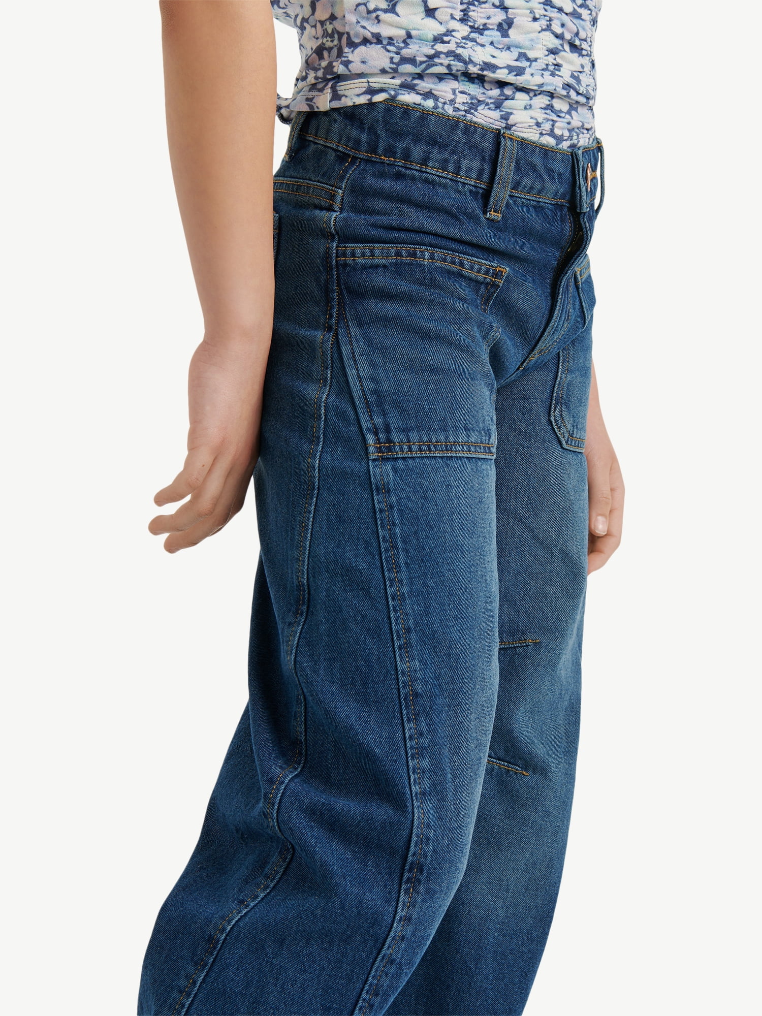 Justice Girl's Barrel Jean, Sizes 6-18, Slim & Plus