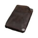 thumbnail image 3 of Cartera minimalista para hombre con bolsillo para dinero y cremallera, tarjetero de cuero. Marrón oscuro, 3 of 8