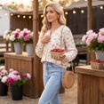 thumbnail image 5 of Sewkxo Long Sleeve Cable Knit Long Cardigan for Women 2026 Spring Winter Chunky Open Front Button Sweaters with Pockets,Army Green 4XL, 5 of 7