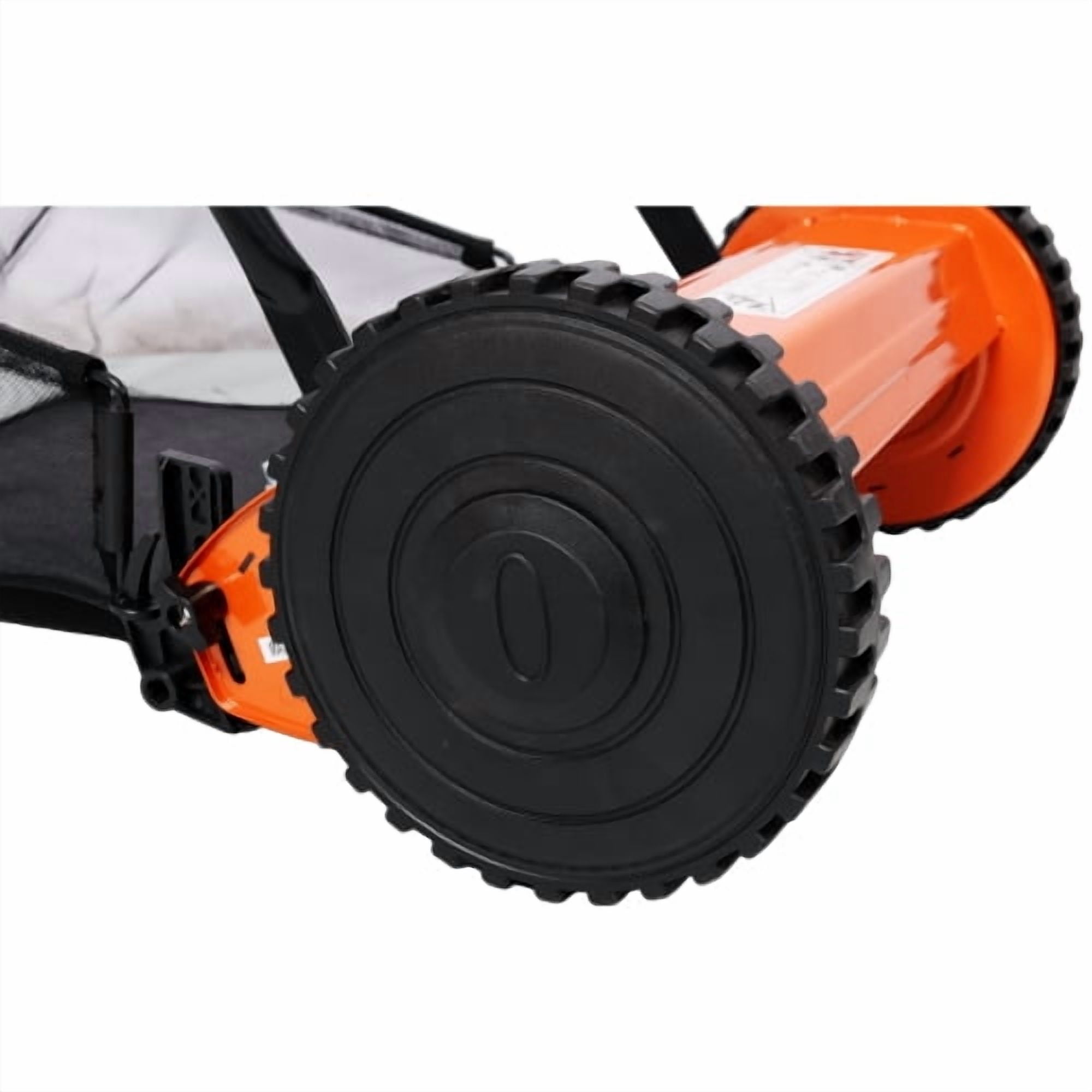 14-Inch 5-Blade Manual Push Reel Lawn Mower Cordless, with Removable Grass Catcher Bag & Adjustable Cutting Height, for Yard & Garden Grass Cutting