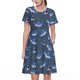 thumbnail image 1 of Balery Cartoon Shark Vestidos sueltos de manga corta para mujer, vestidos de verano 2025, vestidos casuales de corte A con vuelo., 1 of 6