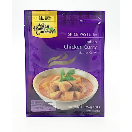 Asian Home Gourmet Indian Chicken Curry, 6 Packs