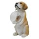 thumbnail image 3 of Estatua de perro para jardín con energía solar, figura de perro, luz solar con globo, escultura rústica de resina, adorno para exteriores, césped, 3 of 9