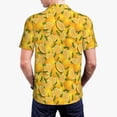 thumbnail image 4 of Daiia Yellow Limes Pattern Men’s Polo Shirts,Solid Deck Shirt,Classic Fit, Breathable Cotton Polo for Casual and Sport Wear-Medium, 4 of 9