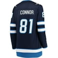 thumbnail image 3 of Women's Fanatics Kyle Connor Navy Winnipeg Jets Breakaway Jersey, 3 of 3