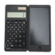 thumbnail image 2 of Bloc de notas con calculadora solar, pantalla de 10 dígitos Unidad de potencia dual 128 g Calculadora plegable solar multifunción, con tableta de escritura, para escuela secundaria, universidad, ofici, 2 of 5