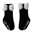 thumbnail image 4 of Fozruso Cute Cartoon Bow Baby Socks For Toddlers Floor Socks For Girls Made From Combed Ideal For And Fall For Girls' Ankle Socks,Black,S, 4 of 4