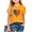 E048-Yellow, variant on hengsof Girls Patriotic Theme Patriotic Printed T-Shirt Loose Comfortable Short Sleeve Crew Neck Top Suitable for Children Sizes 2-13 Years