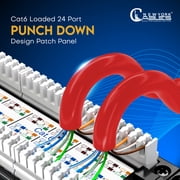 NewYork Cables® Cat6 24 Port Patch Panel – 19 Inch, 1U Patch Panel for Easy Rack Mount or Wall Mount, Clear Labeling & Exceptional Durability – Cat6 Patch Panel Compatible with Cat5e & Cat6 Cables