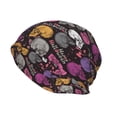 thumbnail image 2 of Logiee Halloween Skeleton Print Unisex Knit Beanie for Men Women Winter Hat,Beanies Skull Caps, 2 of 7