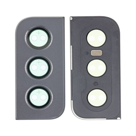 Replacement Rear Camera Glass Lens With Cover Bezel Ring For Samsung Galaxy S21 5G (SM-G991W) - Phantom Grey
