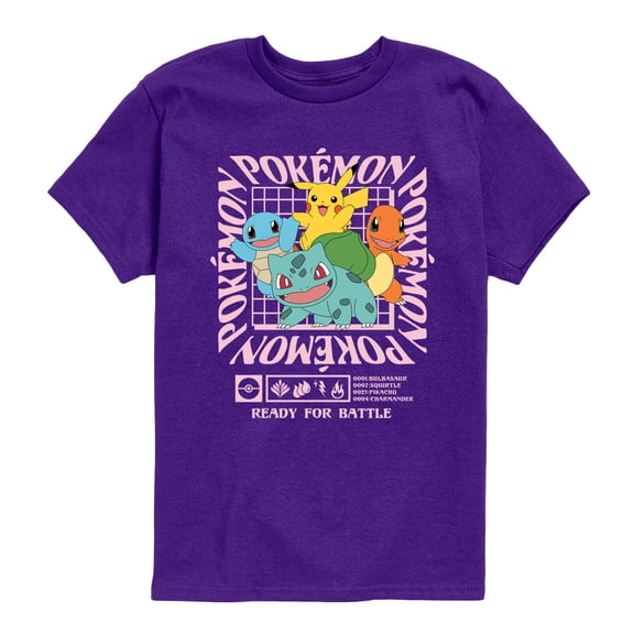 Pokémon - Ready For Battle - Youth Boys Short Sleeve Graphic T-Shirt