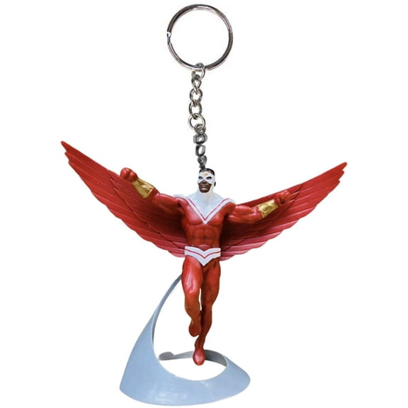 Falcon Key Ring Keychain PVC Figurine Civil War Figure Charm New