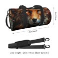 thumbnail image 2 of Fotbe Floral Fox Bolsa Deportiva de Lona Plegable con Estampado, Bolsa de Gimnasio con Bolsillo Seco/Húmedo, Bolsa de Viaje Ultraligera de Gran Capacidad, 2 of 6