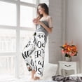 thumbnail image 5 of Kdxio Women's Comfy Stretch Not All Those Who Wander Are Lost 3 Print Drawstring Pajama Pants-Medium, 5 of 5