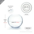 thumbnail image 2 of WGV Clear Bubble Bowl Vase - 19" Wide x 16" Height, Good quality, Heavy Weighted Base - 1 Pc, 2 of 7