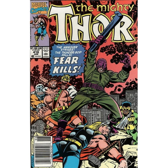 Thor #418 (Newsstand) VF ; Marvel Comic Book
