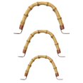 thumbnail image 1 of 3 Pcs Ceramic Tea Pot Loose Leaf Tea Maker Handle Rattan Purse Handles Decorative Kettle Handle Bamboos Teapot Handle, 1 of 3
